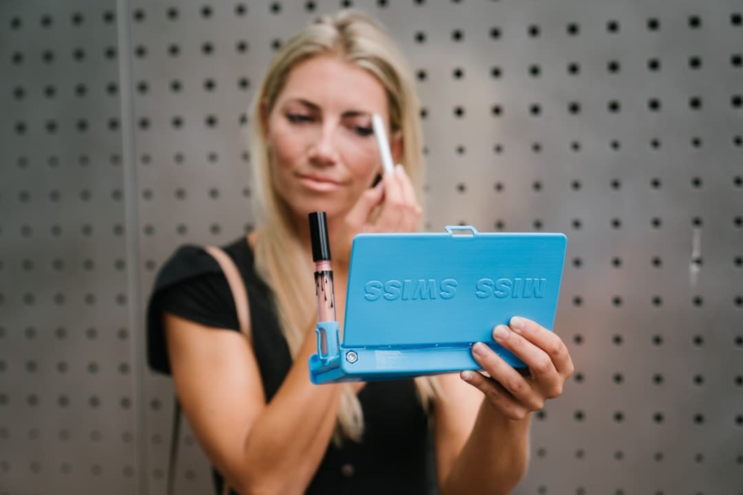 MISS SWISS helps makeup wearers with glamour on the go no matter where their travels take them. The MISS SWISS makeup case was created from a personal purse catastrophe. It helps you apply your makeup easily on the go, prevents your makeup from spilling, and to prevent your makeup from getting lost. It is the perfect something blue for your wedding day. Touching up your makeup after your ceremony or between photos is a breeze. 