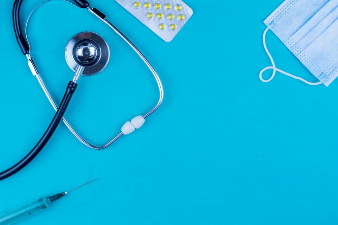 The concept of healing. Flat lay composition. Stethoscope, shopping trolley with capsule on a blue background. More of my photos and videos Adobe Stock:http://bit.ly/3RqlciK More of my photos and videos Shutterstock: https://www.shutterstock.com/g/ALEKSANDRBERDYUGIN My email: bermix999@gmail.com